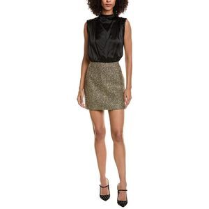 Amanda Uprichard Womens Brantley Mini Dress, Yellow